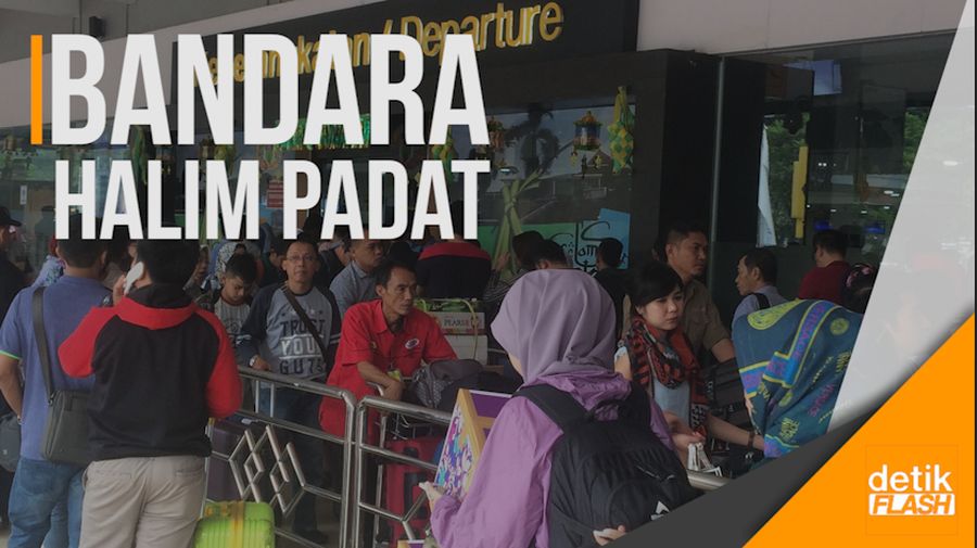 Bandara Halim Perdanakusuma Ramai Pemudik 