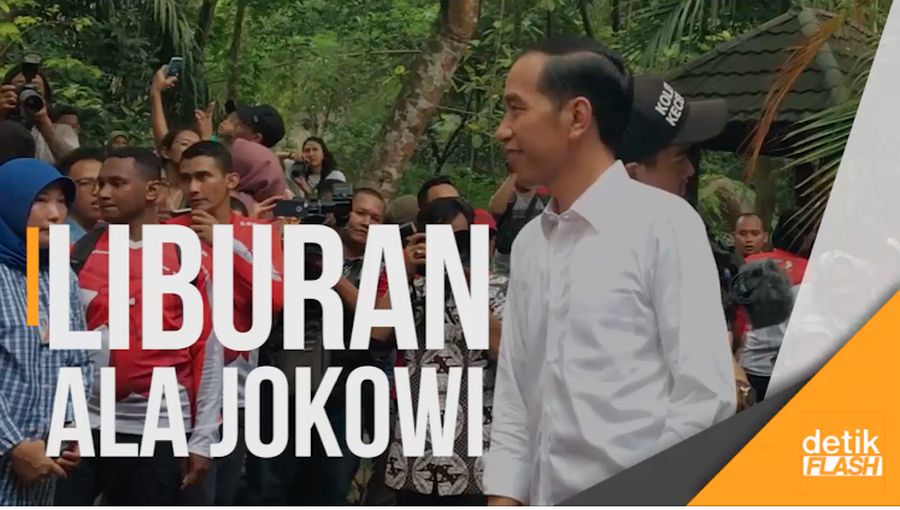 Jokowi dan Keluarga Pilih Liburan Murah-Meriah di Ragunan
