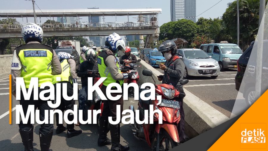 Saat Pemotor Bandel Galau di JLNT Casablanca