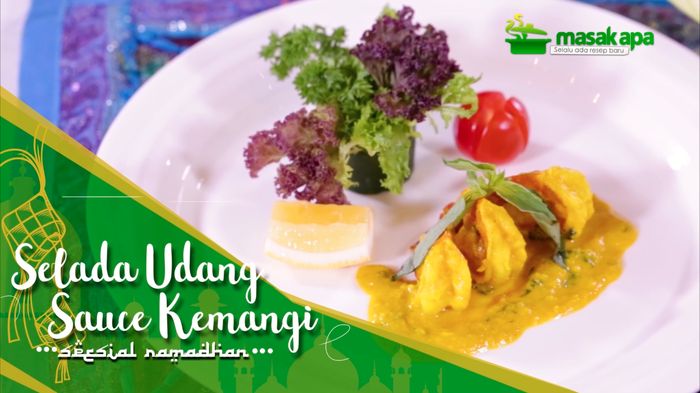 Selada Udang Saus Kemangi