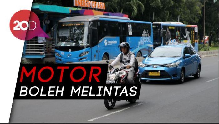 Kabar Baik, Mulai Hari Ini Motor Bisa Lewat Jalan Thamrin