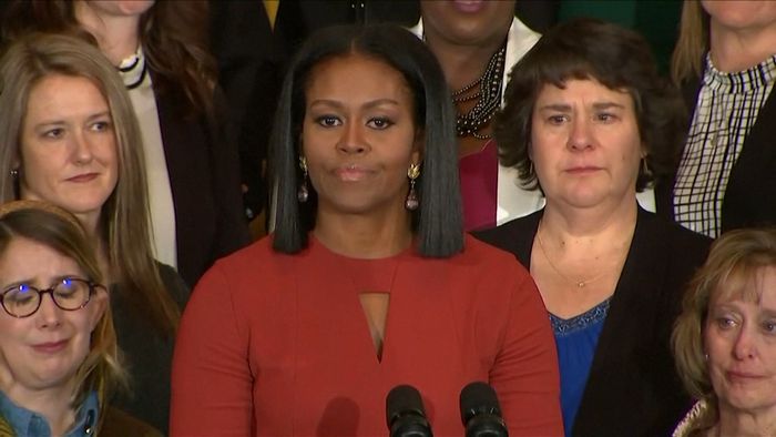 Pidato Terakhir Penuh Emosional dari Michelle Obama