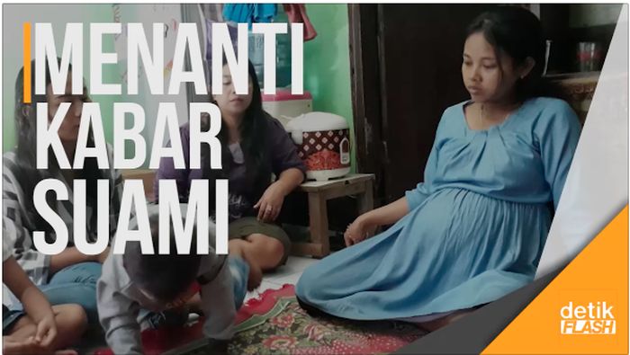 Istri Hamil Besar Menanti Suami Hilang Terseret Ombak Pantai Cisereuh