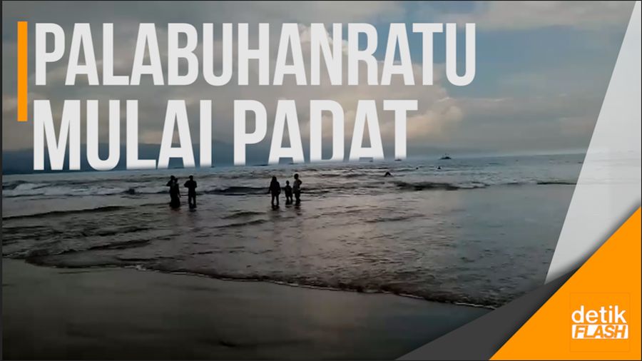 Walah.. Gelombang Wisatawan Bergerak Padati Palabuhanratu