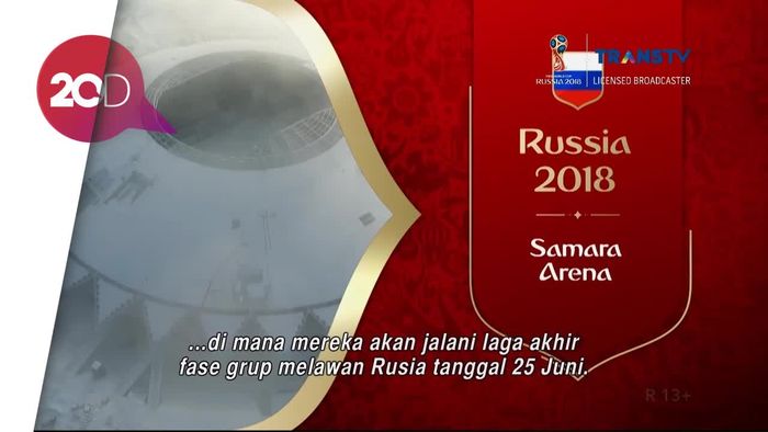 Stadion Samara yang Diilhami Pesawat Luar Angkasa