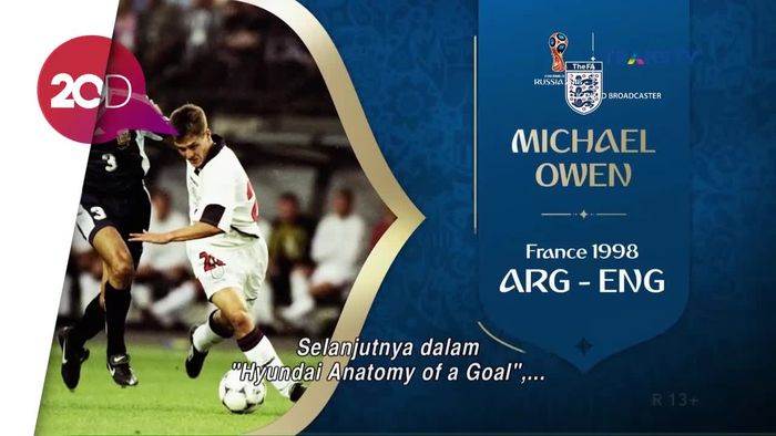 Gol Indah Owen di Duel Sengit Argentina vs Inggris Tahun 1998