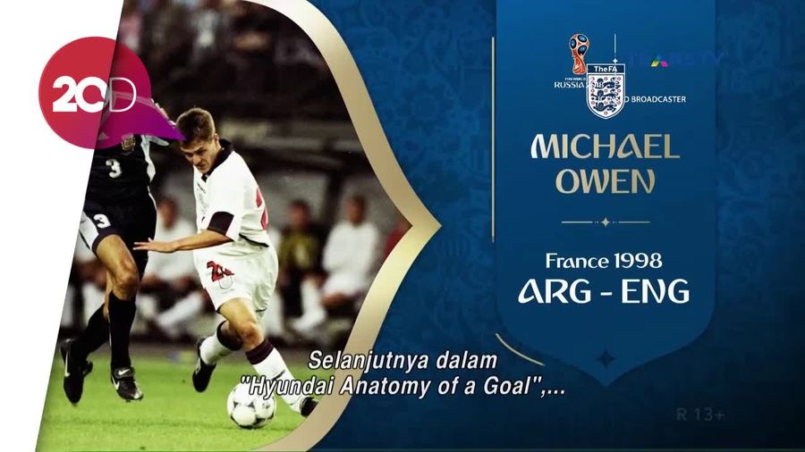 Gol Indah Owen di Duel Sengit Argentina vs Inggris Tahun 1998
