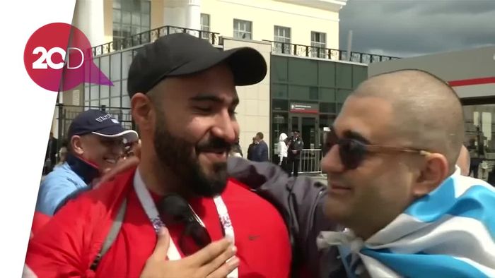 Hangatnya Suporter Mesir dan Uruguay Jelang Laga