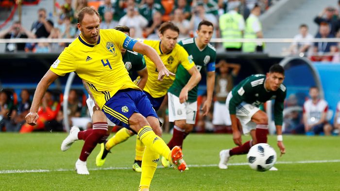 Unggul 2-0, Swedia Buka Asa Lolos 16 Besar
