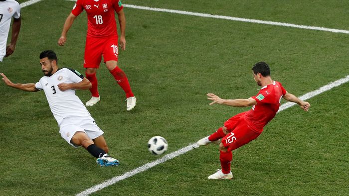 Swiss Memimpin 1-0 Lawan Kosta Rika