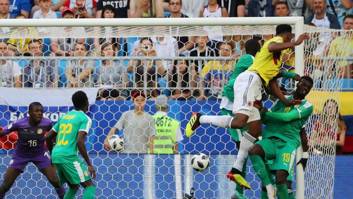 Tandukan Mina Bawa Kolombia Unggul 1-0