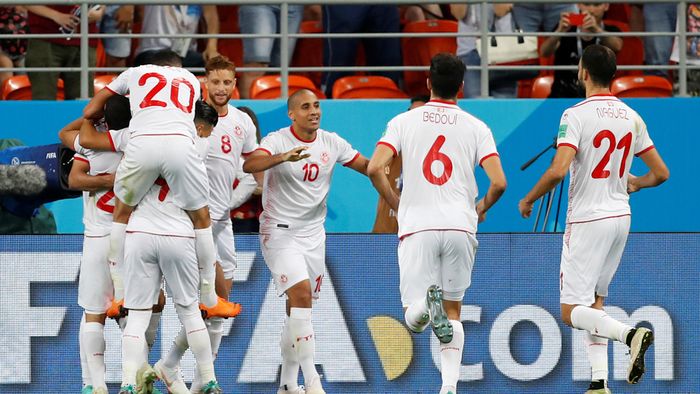 Tunisia Memimpin 2-1 Lewat Gol Khazri