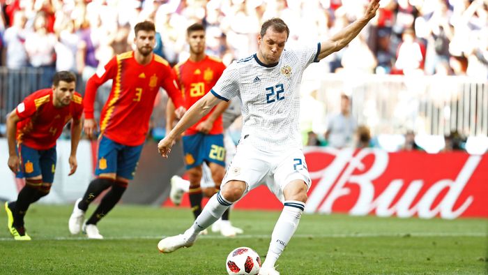 Penalti! Rusia Imbangi Spanyol 1-1