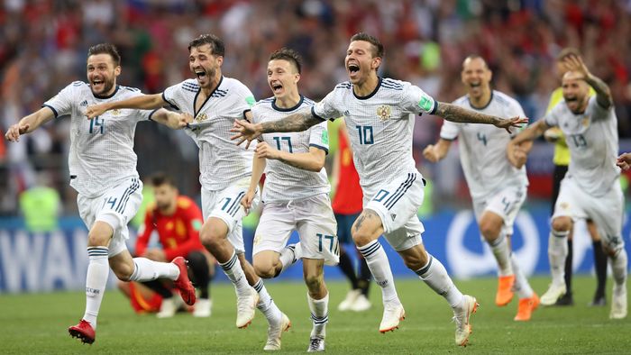 Highlights Adu Penalti: Spanyol Vs Rusia 3-4