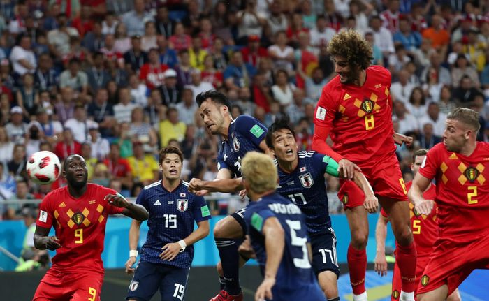 Sengit! Fellaini Samakan Kedudukan, Belgia 2-2 Jepang