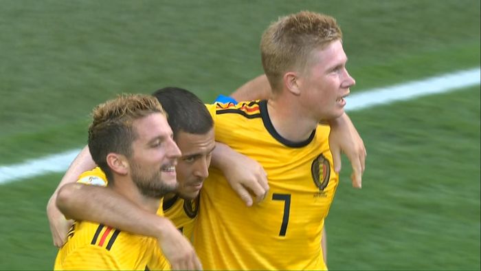 Gol Hazard! Belgia 2-0 Inggris