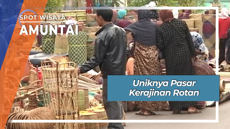 Uniknya Pasar Kerajinan Rotan, Amuntai