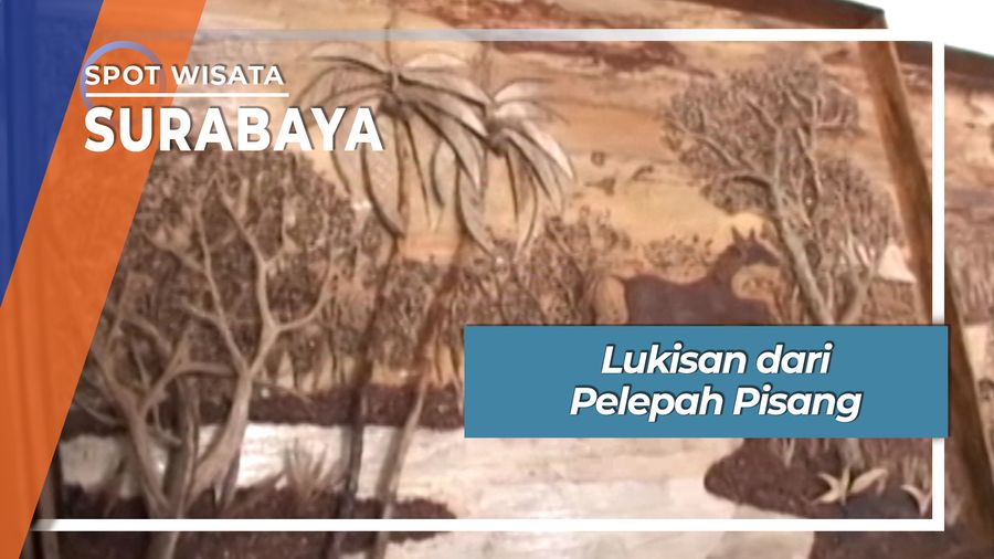 Lukisan dari Pelepah Pisang, Surabaya
