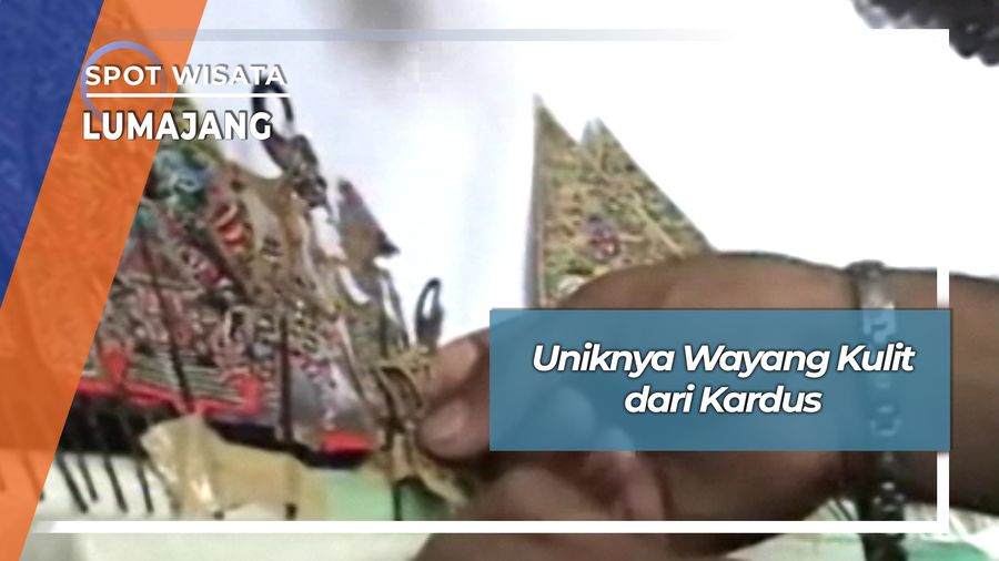 Uniknya Wayang Kulit dari Kardus Bekas, Lumajang