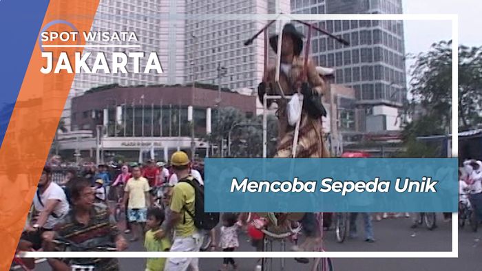  Mencoba Sepeda Unik, Jakarta