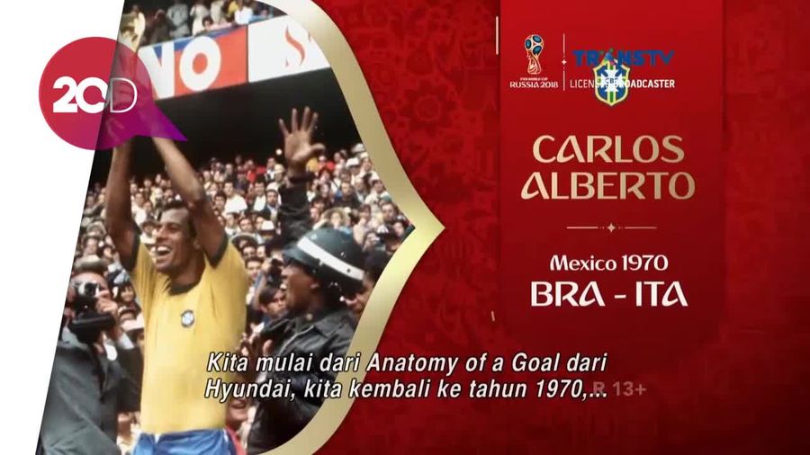 Melihat Gol Ikonik Carlos Alberto di Piala Dunia 1970