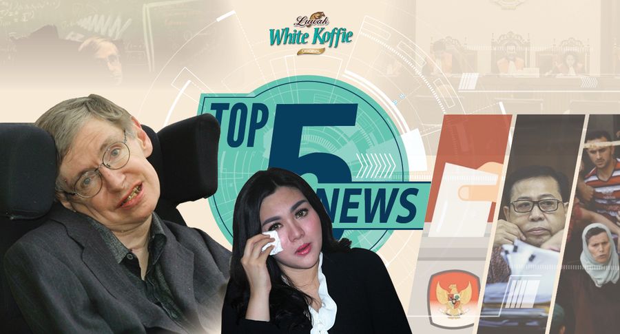 Top 5 News: Stephen Hawking Meninggal, Vicky Shu Hadir di Sidang First Travel