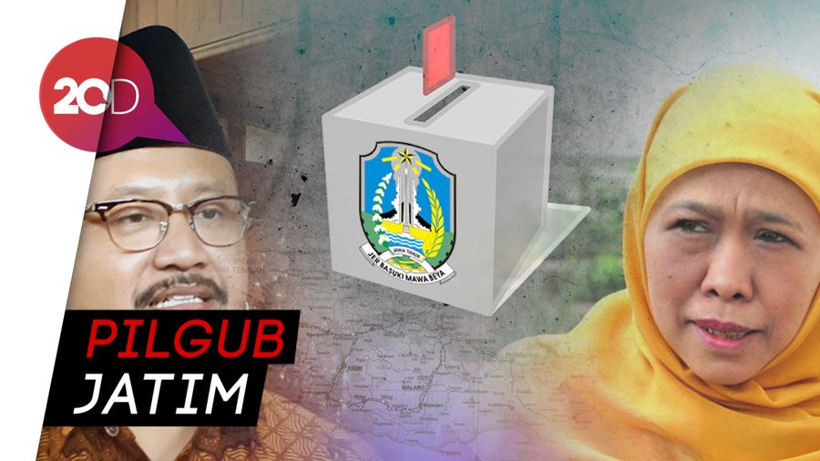 Survei Poltracking: Khofifah-Emil Ungguli Gus Ipul-Puti