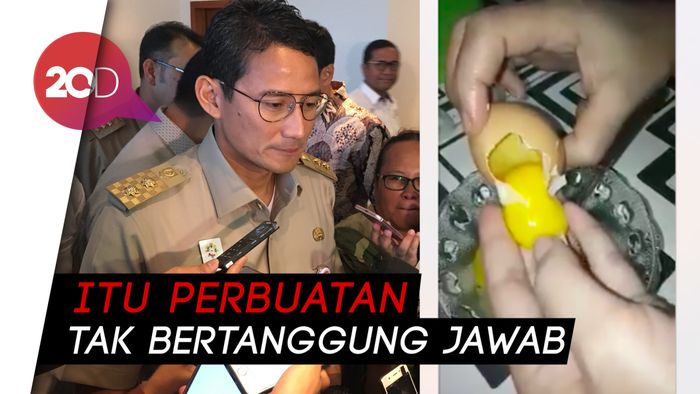 Sandi soal Telur Palsu: Itu Hoax, Masyarakat Tak Perlu Waswas
