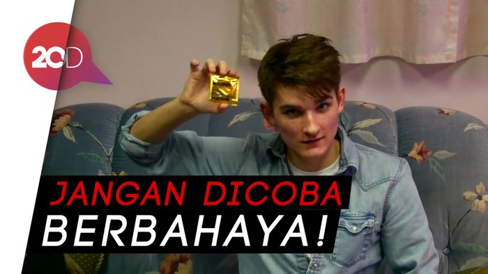 Ngilu! Lagi Viral Tantangan Condom Snorting Challenge