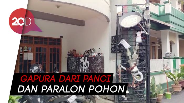 Melihat Kampung dari Bahan Bekas yang Unik Banget di Bandung