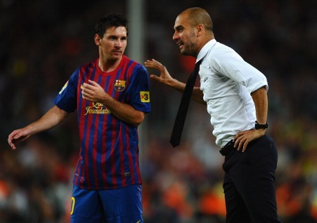 Messi & Pep (Getty Images/Laurence Griffiths)