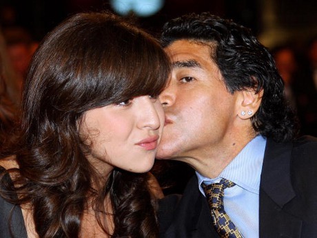 Maradona dan Giannina (AFP/Valery Hache)
