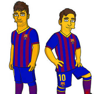 Download Gambar gambar kartun pemain barcelona Terbaru