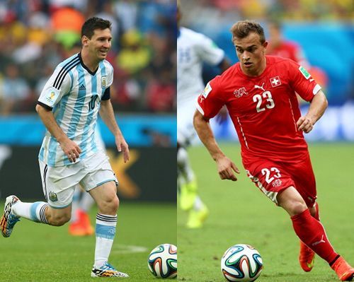 Lionel Messi, Xherdan Shaqiri (Getty Images)