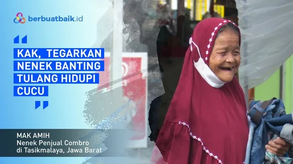 Perjuangan Mak Amih, Nenek Penjual Comro Hidupi 2 Cucu