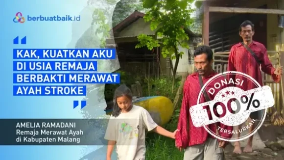 Amel Setegar Karang, Perjuangan Remaja Rawat Ayah Seorang Diri