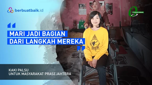 Awali Sebuah Langkah dengan Kaki Palsu, Demi Pendidikan dan Kehidupan Lebih Baik