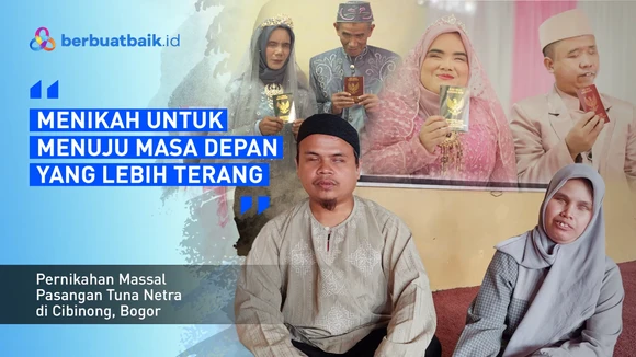 Bantu Pernikahan Massal Tuna Netra untuk Sakinah, Mawadah, Warahmah