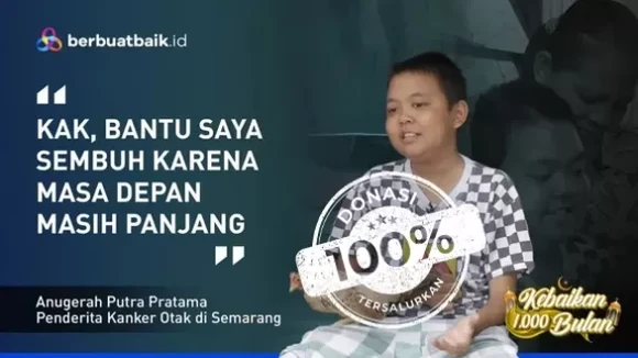 Bikin Sedih, Perjuangan Anak Tukang Sampah Sembuh dari Kanker Otak