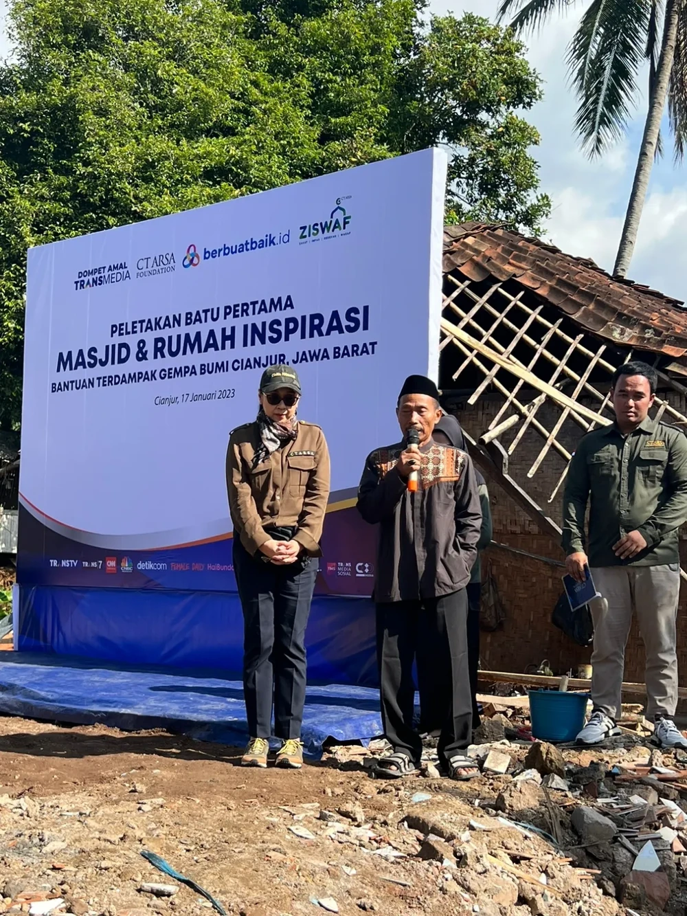 CT ARSA Didukung berbuatbaik.id Bangun Masjid dan Rumah Inspirasi di Cianjur