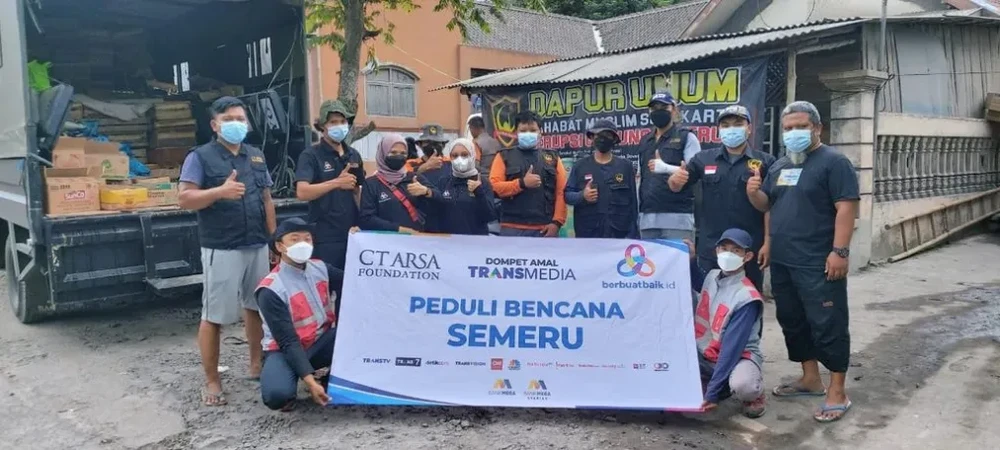 CT Arsa Foundation, Dompet Amal Transmedia, dan berbuatbaik.id Bergerak Bantu Korban Semeru