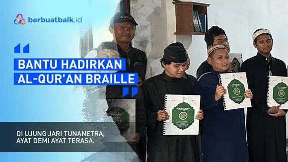 Hadirkan Cahaya Lewat Al-Qur'an Braille, Bantu Mereka Meraba FirmanNya