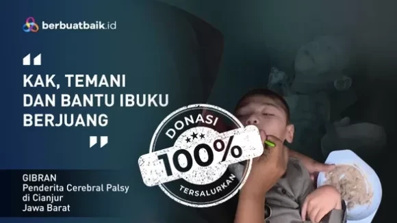 Hidup Gibran Tak Berdaya, Derita Celebral Palsy Tanpa Ayah dan Ibu Penjual Odeng