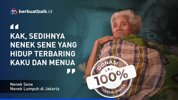 Kisah Pilu Nenek Sene, Hidup Lumpuh di Permukiman Kumuh