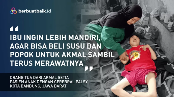 Mengalami Cerebral Palsy, Putra Pedagang Baso Mercon Ini Perlu Perawatan Seumur Hidup