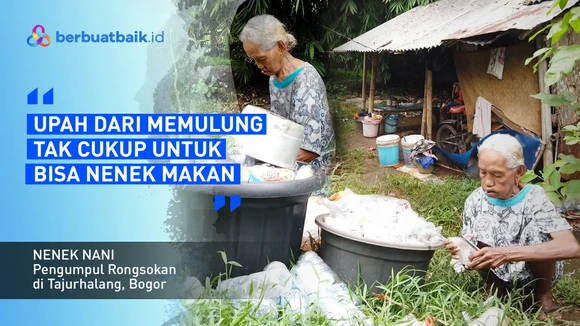 Nenek Pemulung Hidup Kekurangan: Makan Daun Singkong hingga Tinggal di Rumah Doyong