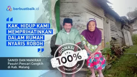 Pasutri Lansia Hidup Prihatin dari Memunguti Cengkih dan Tinggal di Rumah Nyaris Roboh