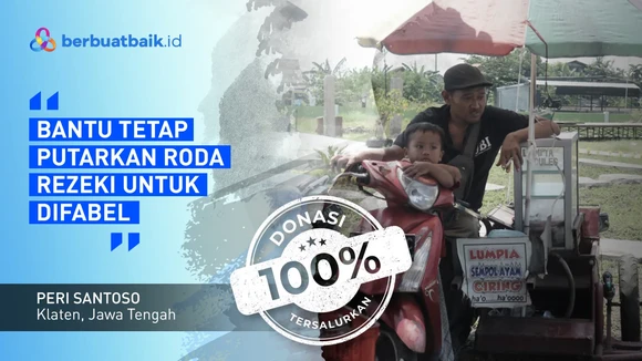Semangat Pedagang Lumpia Difabel Tak Menyerah Mencari Nafkah