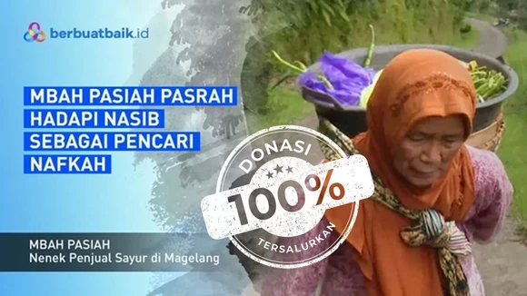 Tak Berputus Asa, di Usia Tua Mbah Pasiah Jual Sayur Demi Nafkahi Keluarga