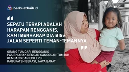 Anak Buruh Cuci dan Kuli Bongkar ini Perlu Sepatu Terapi agar Bisa Berdiri, Mari Kita Bantu
